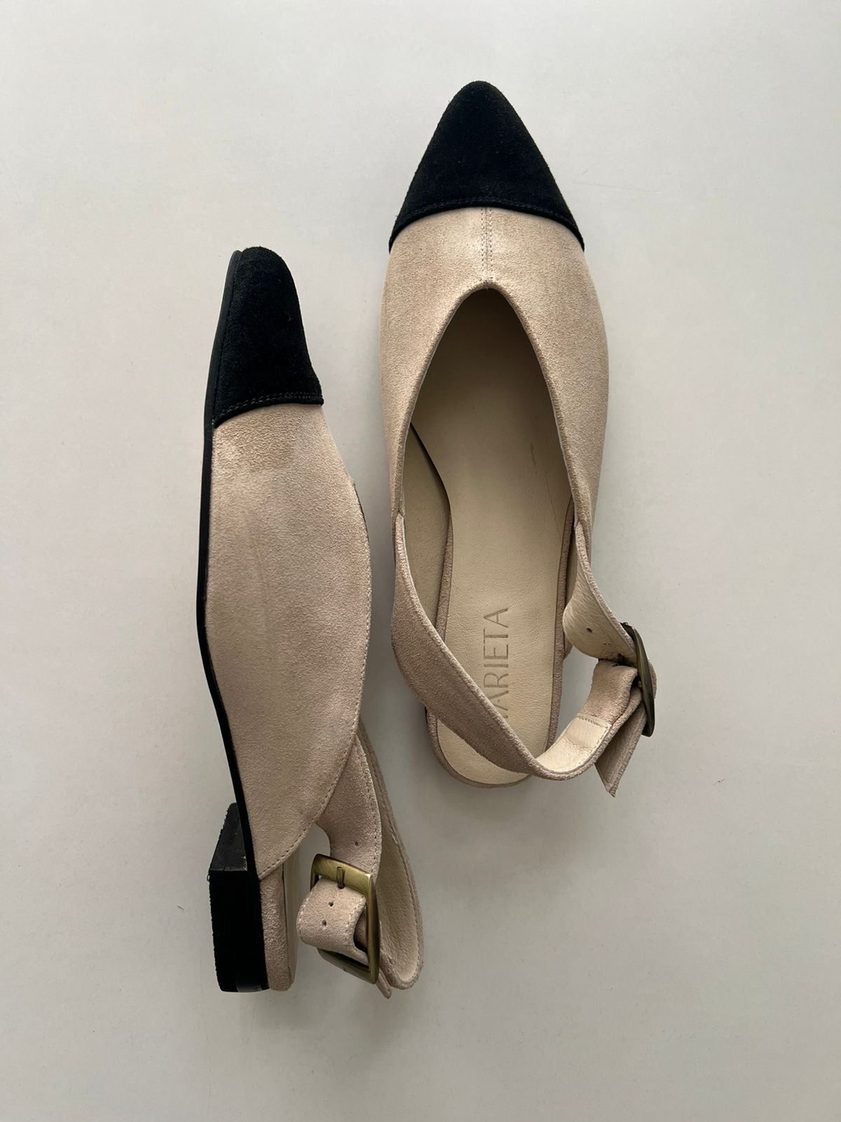 Puntilla Valentina Blanco/Negro