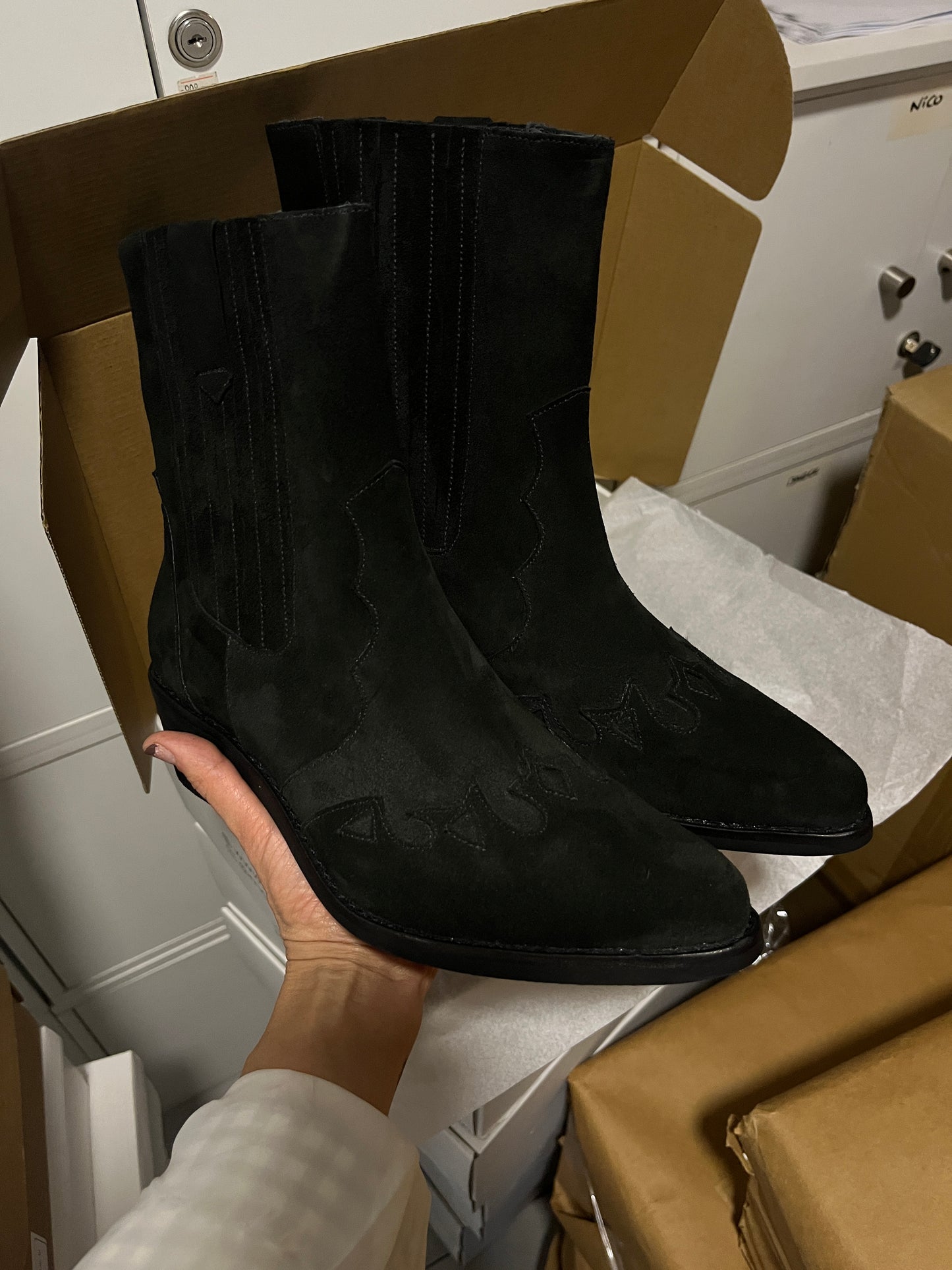 Botin Isabel Negro Reno