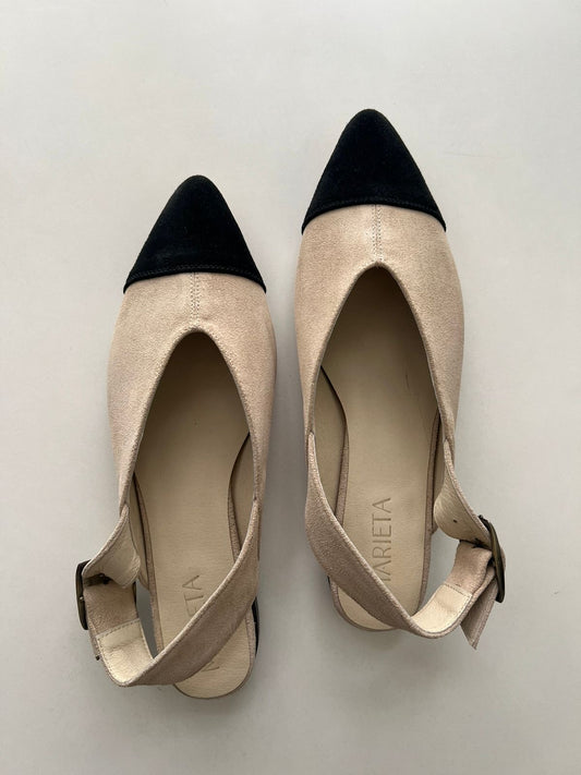 Puntilla Valentina Blanco/Negro