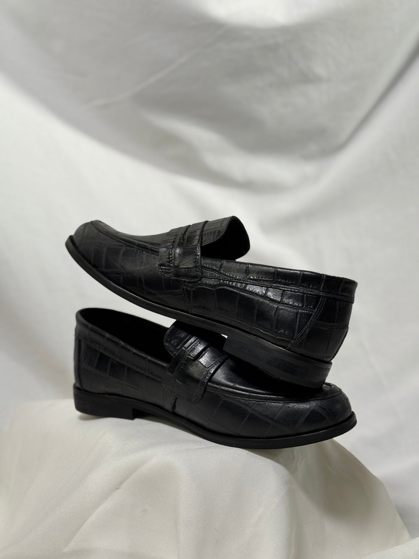 Mocasin Ana negro croco