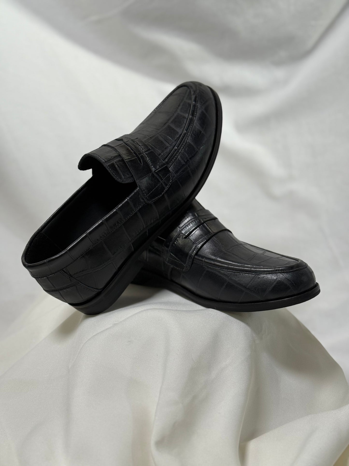 Mocasin Ana negro croco