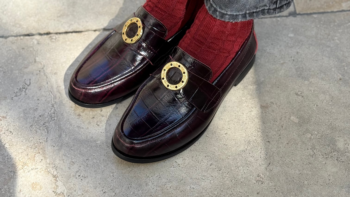 Mocasin Ana Burbundy ( edición limitada)
